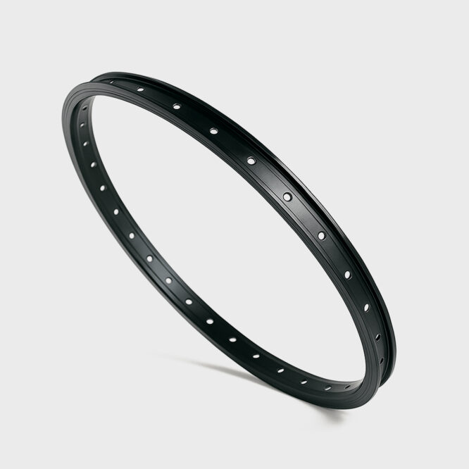 Fælg 26" x1.75 X 2.0 enkelt alu sort