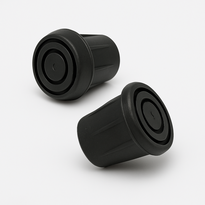 2hjuler sko til støtteben, stål, 1 stk