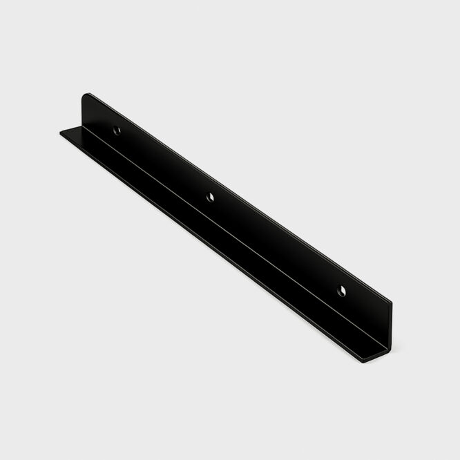 Stel vinkel 200 x 30 x 1,5 mm, sort galv