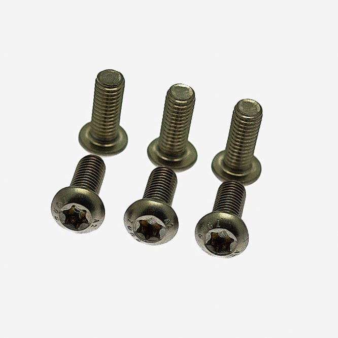 Skruer til midDrive motorhus med indvendig 6-kant og fuldt gevind, 6 stk.