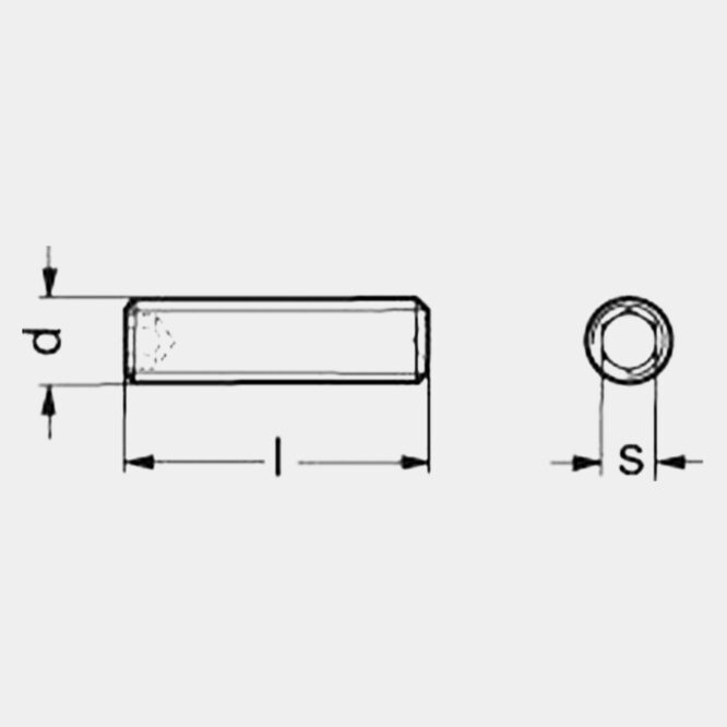 Skrue - M 8X60 SORT PINOL SKRUE D916