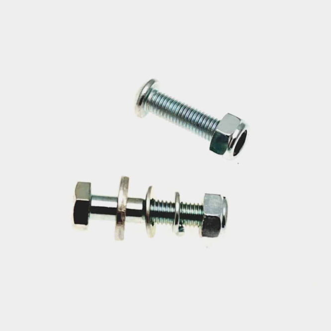 Boltesæt, sæt af bolte med dele til styretøjs dæmper