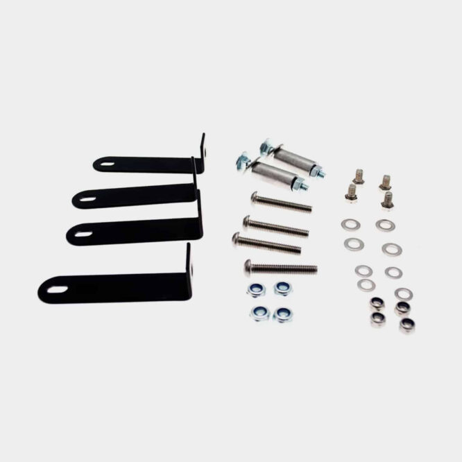 Skærm - 4 Skærmbeslag sæt komplet til 24" skærme inkl. bolte, møtrikker, skruer og skiver