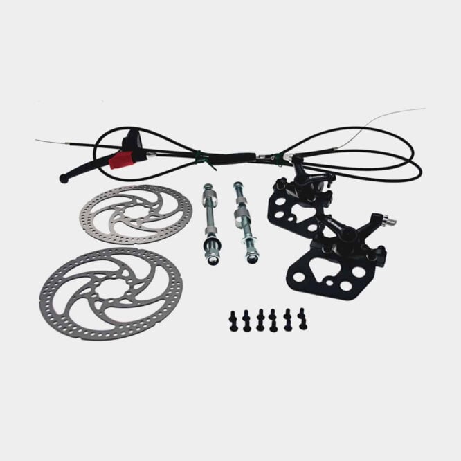 Komplet sæt mekanisk forbremser m/ 160mm skiver